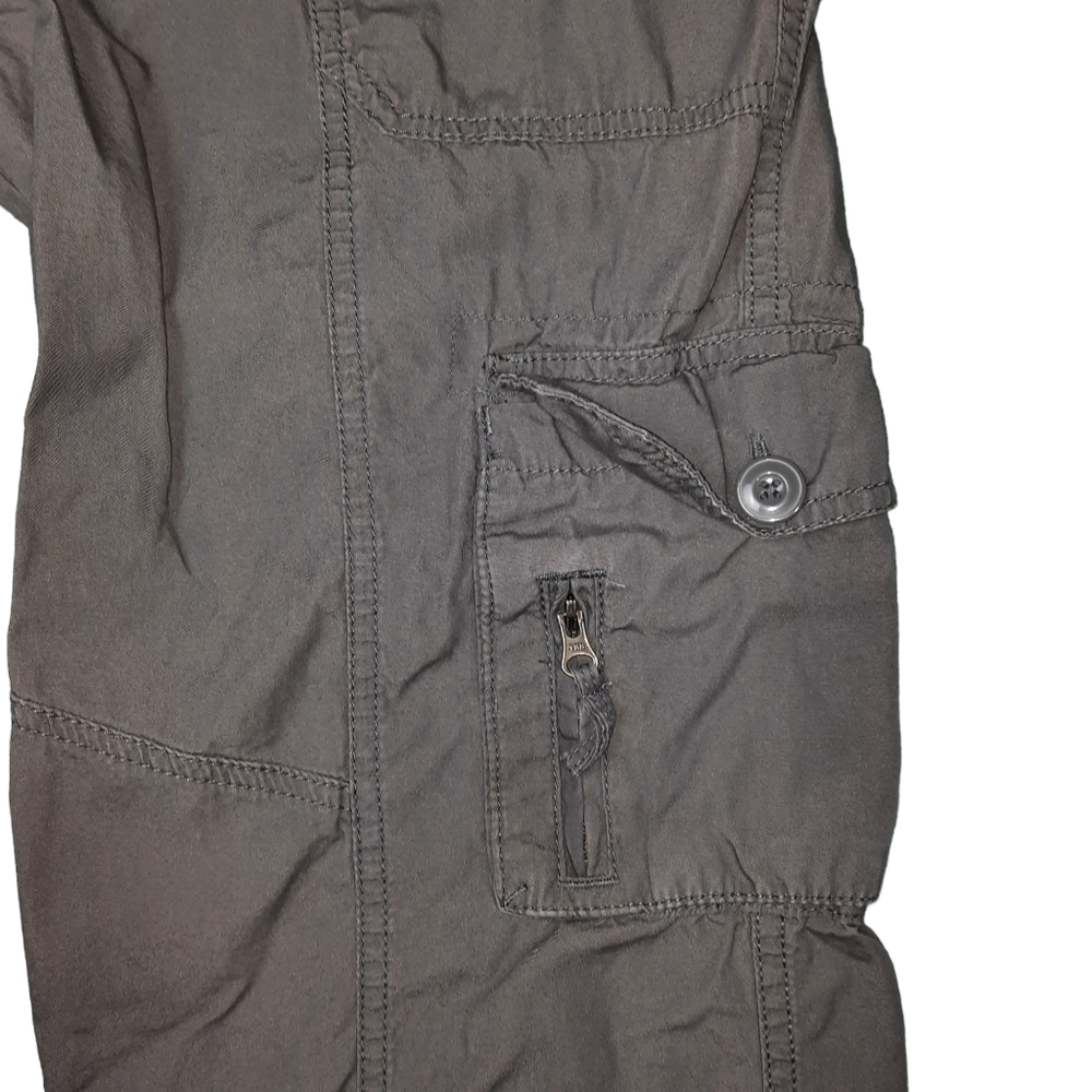 Marvin Richards Gray Khaki Crop Cargo Pant SZ 6 - Picture 3 of 13